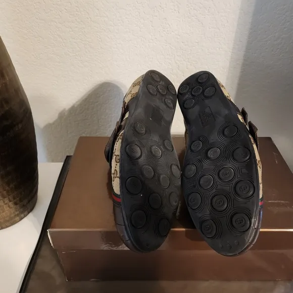 Gucci Men's GG Brown Leather Shoes