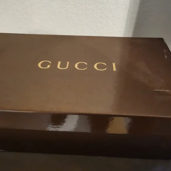 Gucci Men's GG Brown Leather Shoes
