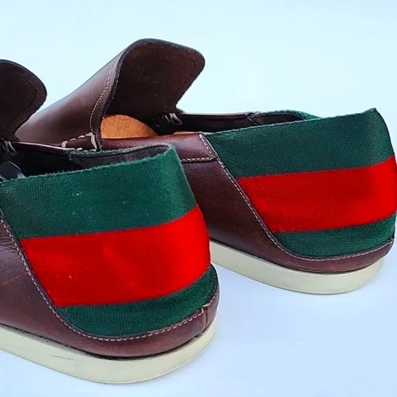 Gucci Moca Pelle S. Gomma Runner Men’s Shoes Size 41.5 E