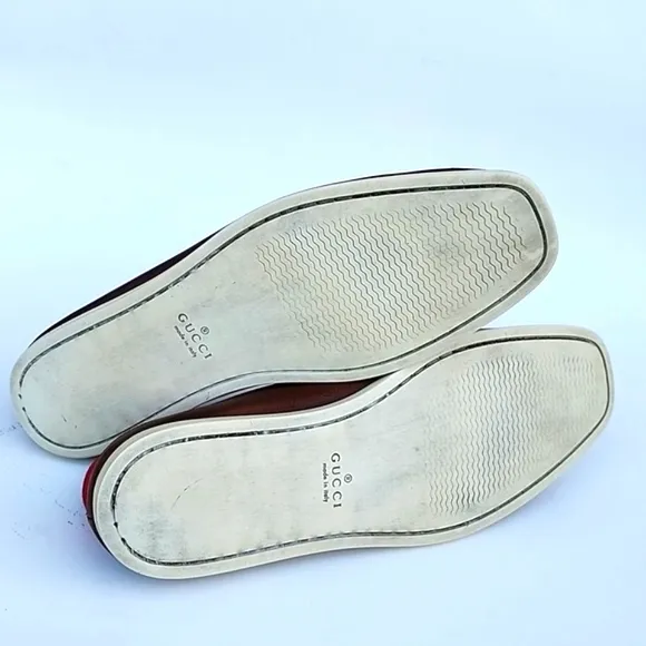 Gucci Moca Pelle S. Gomma Runner Men’s Shoes Size 41.5 E