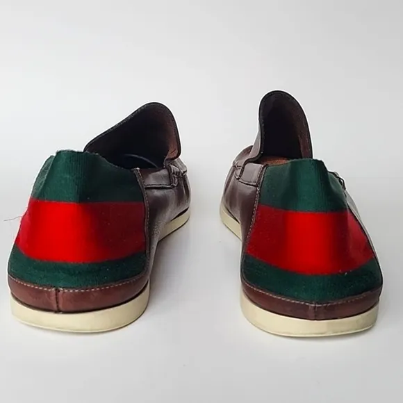 Gucci Moca Pelle S. Gomma Runner Men’s Shoes Size 41.5 E
