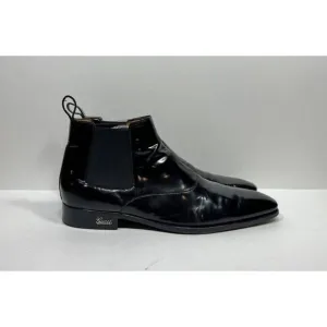Gucci Side Gore Boots Shoes 202706 Metal Logo GG 11 / Men’s 11.5 US