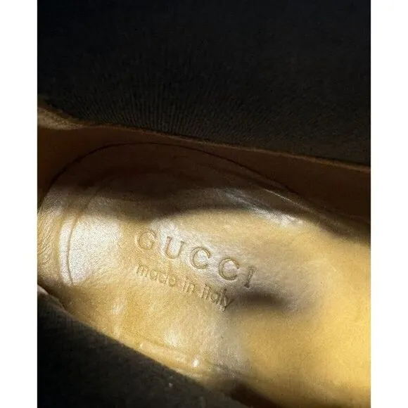 Gucci Side Gore Boots Shoes 202706 Metal Logo GG 11 / Men’s 11.5 US