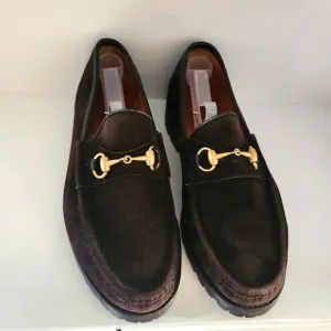Gucci Suede Loafers- Womens- Size 10- Horsebit- [6105]- Designer