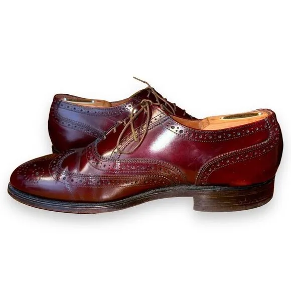 Hanover Handmade in USA Wingtip Oxford Dress Shoes 9.5