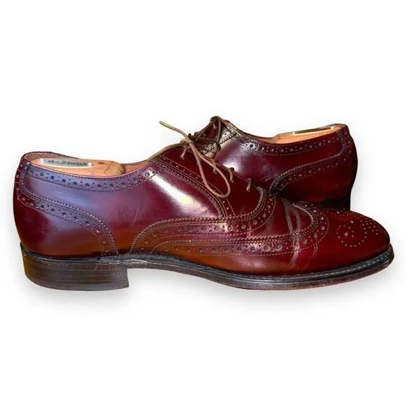 Hanover Handmade in USA Wingtip Oxford Dress Shoes 9.5