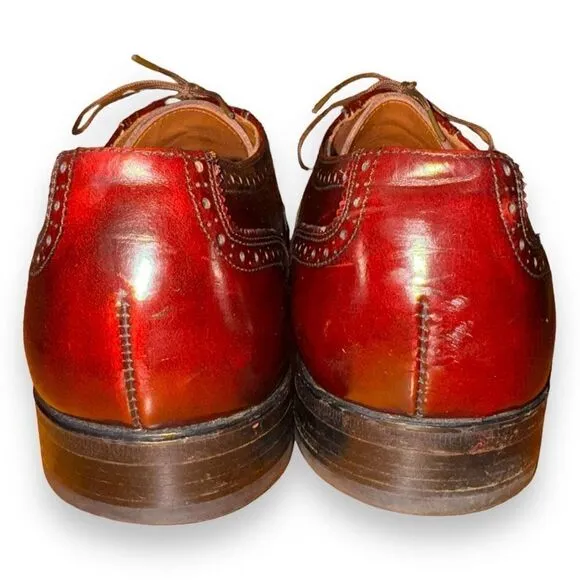 Hanover Handmade in USA Wingtip Oxford Dress Shoes 9.5