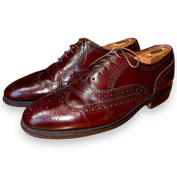 Hanover Handmade in USA Wingtip Oxford Dress Shoes 9.5