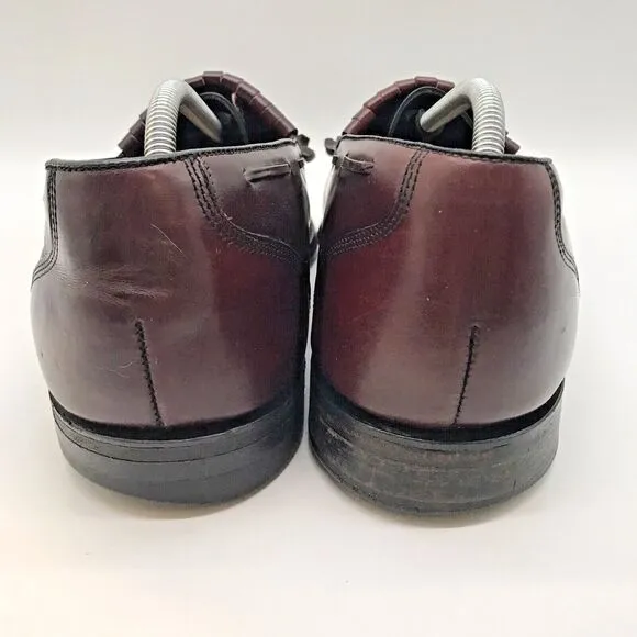Hanover Master Flex 2518 Loafers Burgundy Leather Tassel Kiltie Shoe Mens 13 D/B