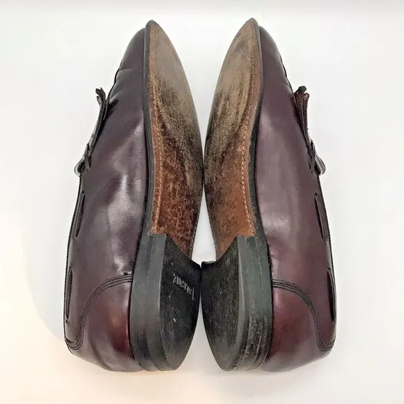 Hanover Master Flex 2518 Loafers Burgundy Leather Tassel Kiltie Shoe Mens 13 D/B