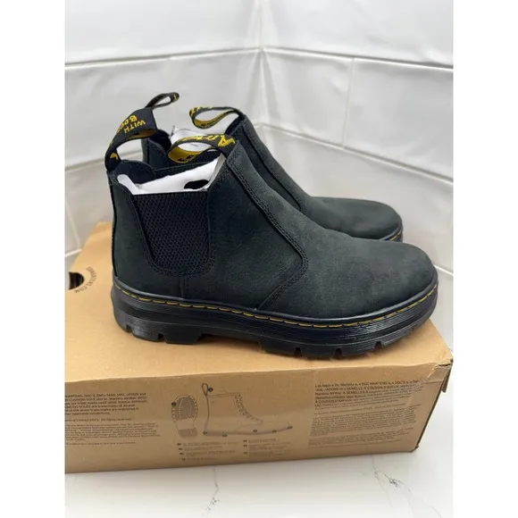 HARDIE II LEATHER CHELSEA WORK BOOTS men's size 7 women's 8