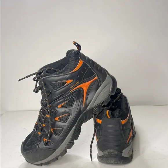 Harley-Davidson Black and Orange Boots