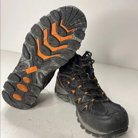 Harley-Davidson Black and Orange Boots