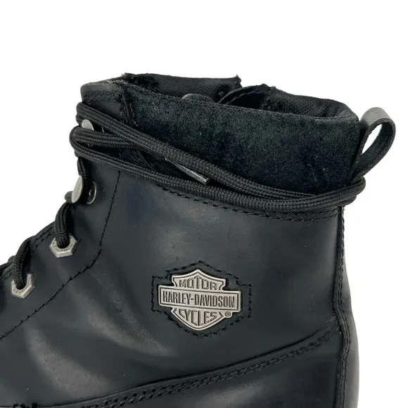 Harley-Davidson Black Griggs 6” Lace Up Motorcycle Leather Boots Size 11.5M