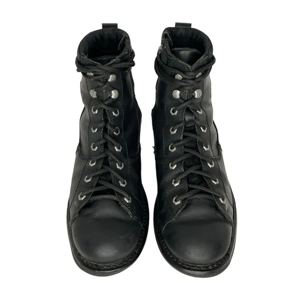 Harley-Davidson Black Griggs 6” Lace Up Motorcycle Leather Boots Size 11.5M