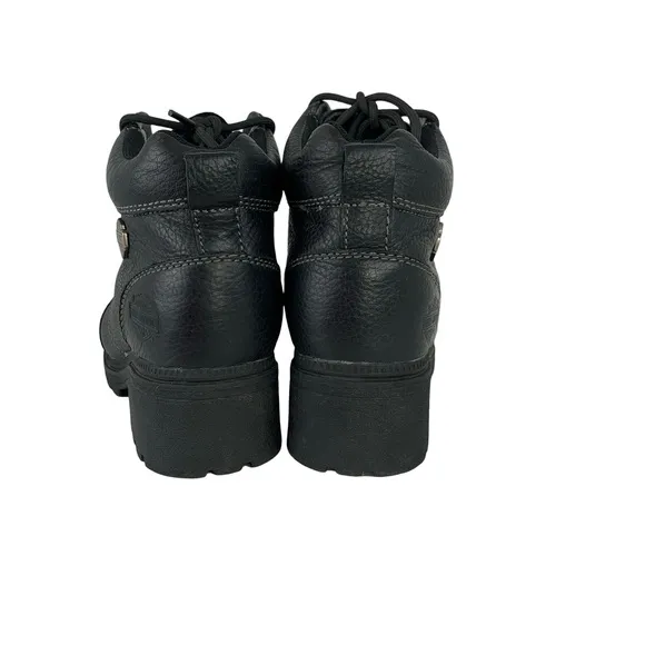 Harley-Davidson Black Leather Ankle Boots