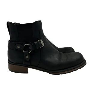 Harley-Davidson Boots Mens Size 10 Biker Black Leather Zip Buckle 94306