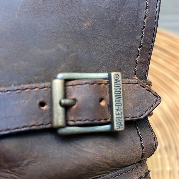 HARLEY- DAVIDSON LEATHER ANKLE BOOTS SIZE 6