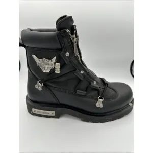 harley davidson mens riding boots 11 black leather 6&quot; ankle Brake Light 91680
