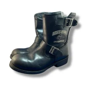 Harley Davidson Motorcycle 94047 Zip Up Leather Boots Men's Size 11 USA 44 EUR