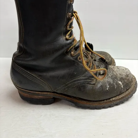 Hathorn Boot MFG Spokane WA Firefighting Logging Work Lace-up 8.5 EE