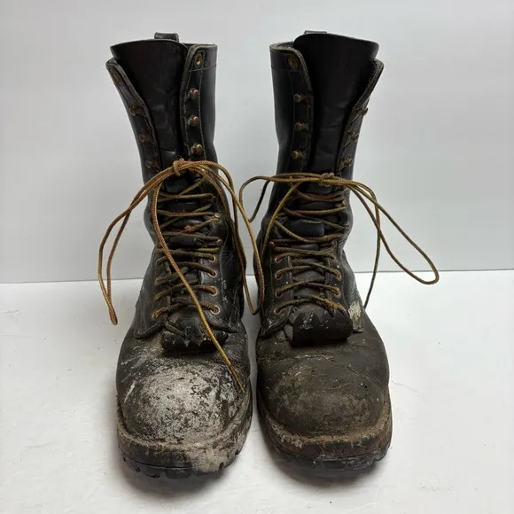 Hathorn Boot MFG Spokane WA Firefighting Logging Work Lace-up 8.5 EE