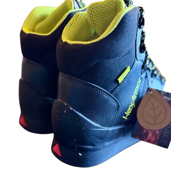 HexArmor Black and Yellow Asphalt Boots
