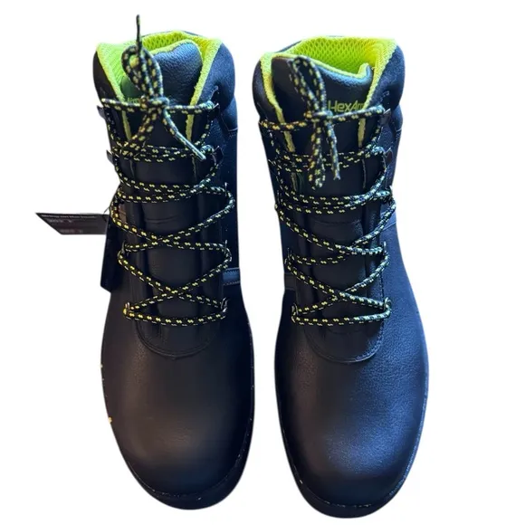 HexArmor Black and Yellow Asphalt Boots