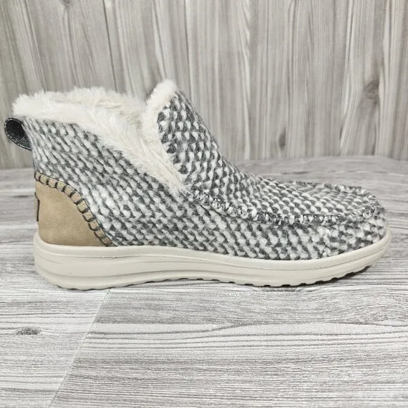 Hey Dude  Denny Stone Grey Shoes - Women's Size 11