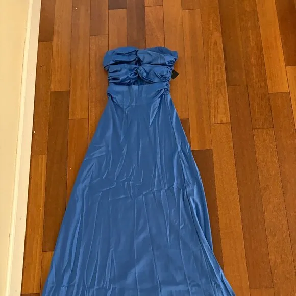 HNTR The Label INKA gown Azul Royal Blue NWT size small