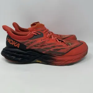 Hoka Speedgoat 5 GTX Men’s 11D Wide Red Trail Running Shoes Gore-Tex Waterproof