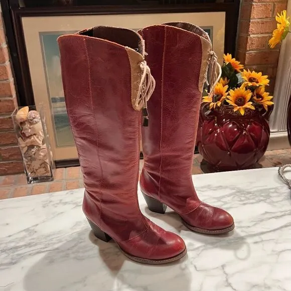 Holding Horses red boots