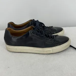 Hugo Boss Men's Made in Italy Navy Blue Leather Sneakers Size 43 (US 10)