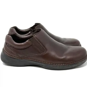 Hush Puppies Men's Lunar‎ II Comfort Shoes Dark Brown Leather Size 11.5 EW