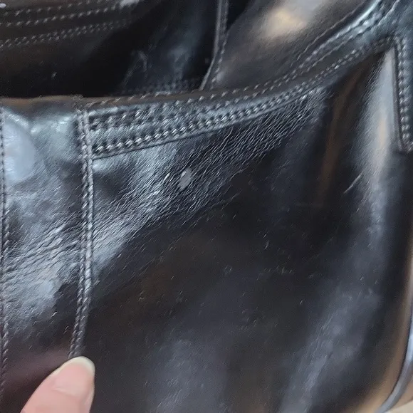 HY-TEST Executive Oil-Resistant Black Leather Upper Work Boots - As Is