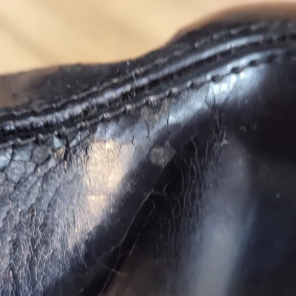 HY-TEST Executive Oil-Resistant Black Leather Upper Work Boots - As Is