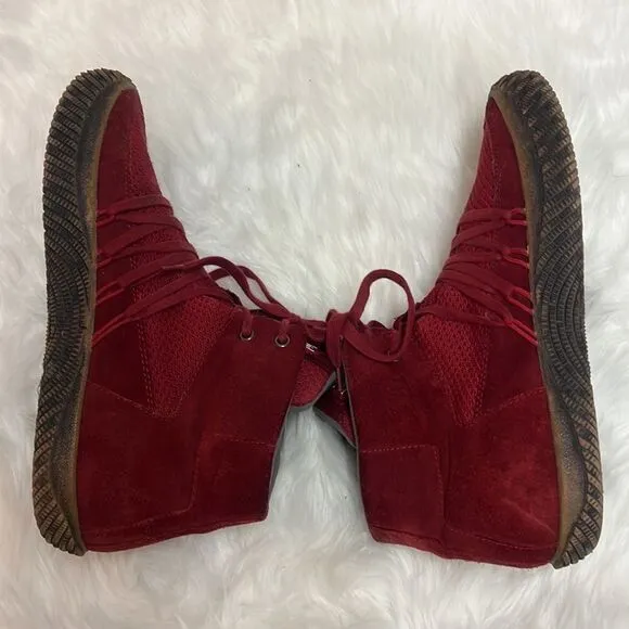 Hybrid Eco Green Label The Artful Red Casual High To Shoes Mens Size 11 B49