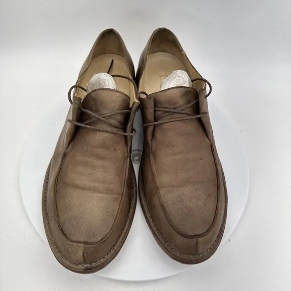 I. N. K. Shoes Italy Derby Men Size 9 EU 42 Lace Up Dress Shoes Brown Leather