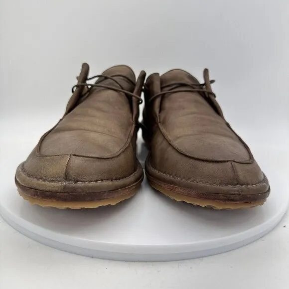 I. N. K. Shoes Italy Derby Men Size 9 EU 42 Lace Up Dress Shoes Brown Leather