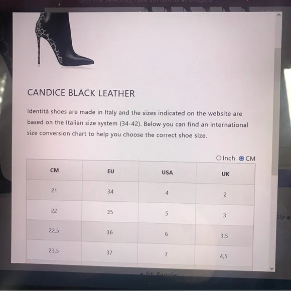IDENTITA BLACK &amp; WHITE ANIMAL PRINT BACK &quot;CANDICE&quot; STILETTO HEEL BOOTS (37)