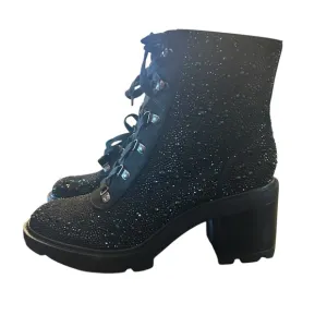 INC International Concepts Shada Embellished Lace-Up Combat Boots NEW 10.5
