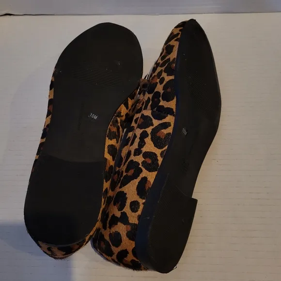 INC International Concepts Taylyn Leopard Loafer Sz 10 Shoes Animal Horse Bit