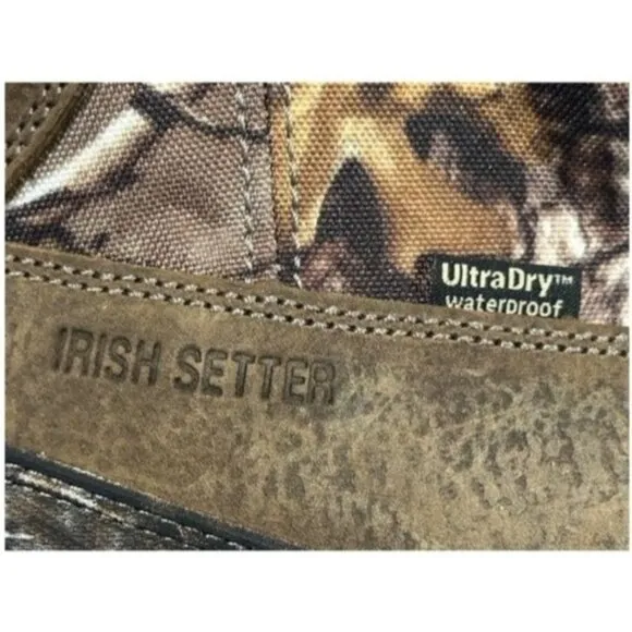 IRISH SETTER x REALTREE XTRA DEER TRACKER WELLINGTON CAMO HUNTING BOOT SIZE 13