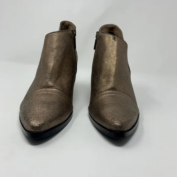 Italeau Waterproof Cap Toe Bronze Ankle Boots Women