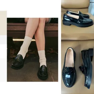 J. Crew Classic Women’s Black Slip On Penny Loafers Sz 7
