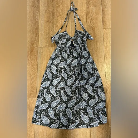 J. Crew Collection halter cutout dress in Ratti® Pacific paisley 6