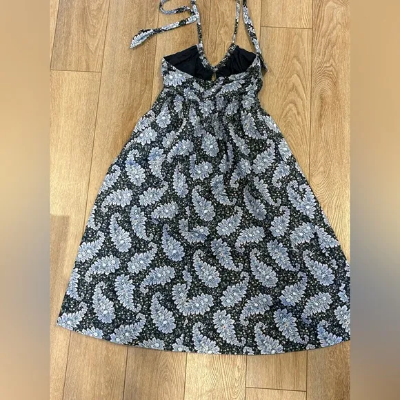 J. Crew Collection halter cutout dress in Ratti® Pacific paisley 6