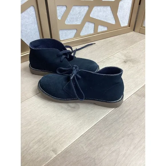 J CREW CREWCUTS Calvert BIG BOYS SUEDE LEATHER DRESS BOOTS SHOES KIDS 3