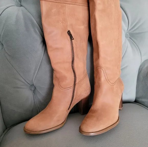 J. Crew nubuck leather boots, size 6