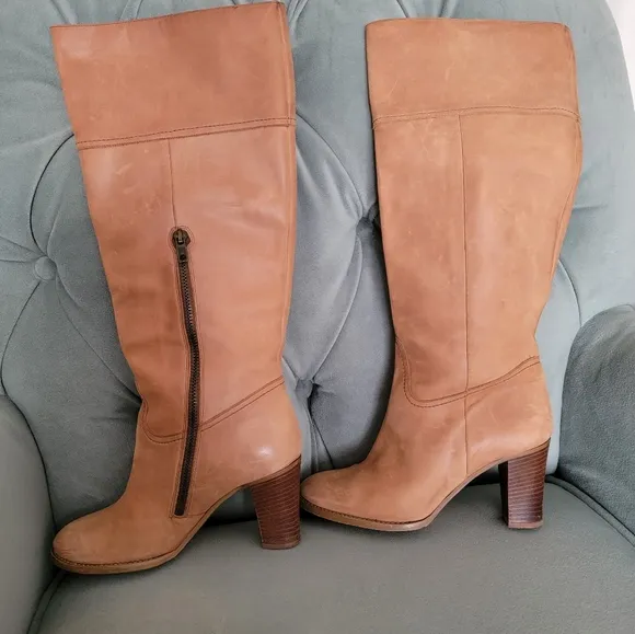 J. Crew nubuck leather boots, size 6